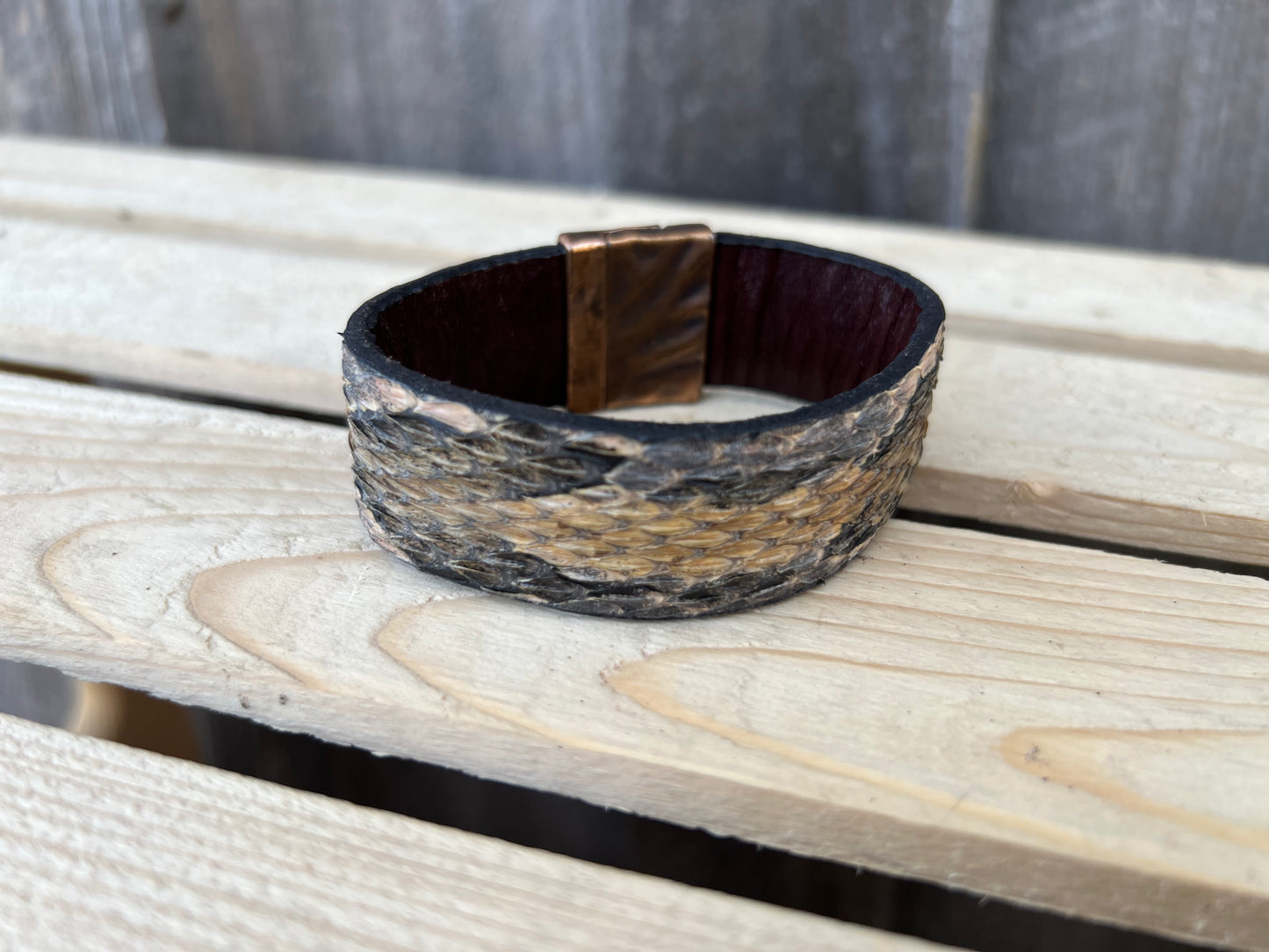 Canebrake Snake Bracelet Cuff