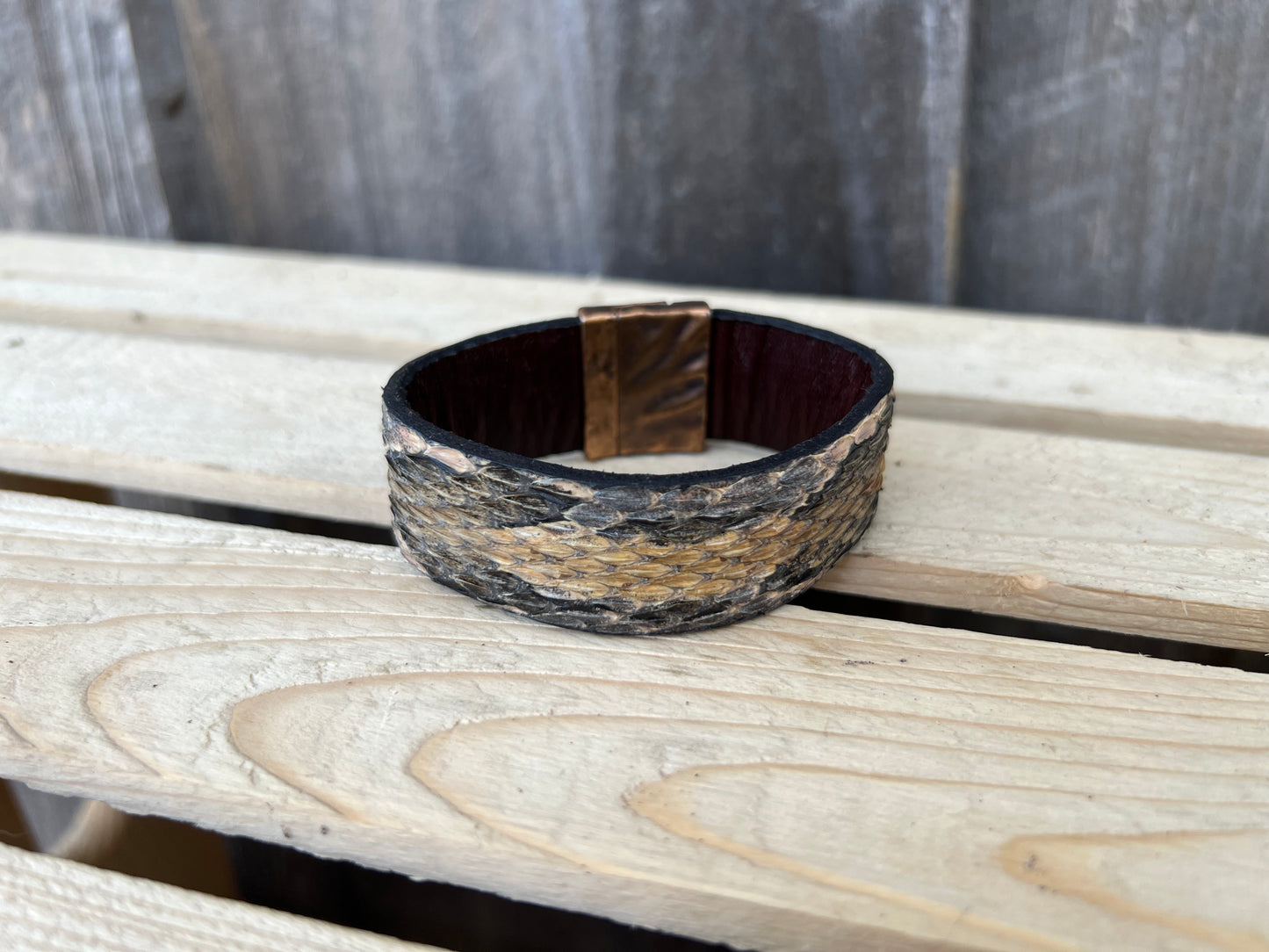 Canebrake Snake Bracelet Cuff