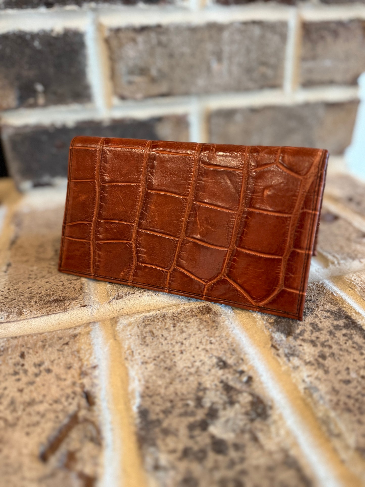 Alligator Checkbook Wallet