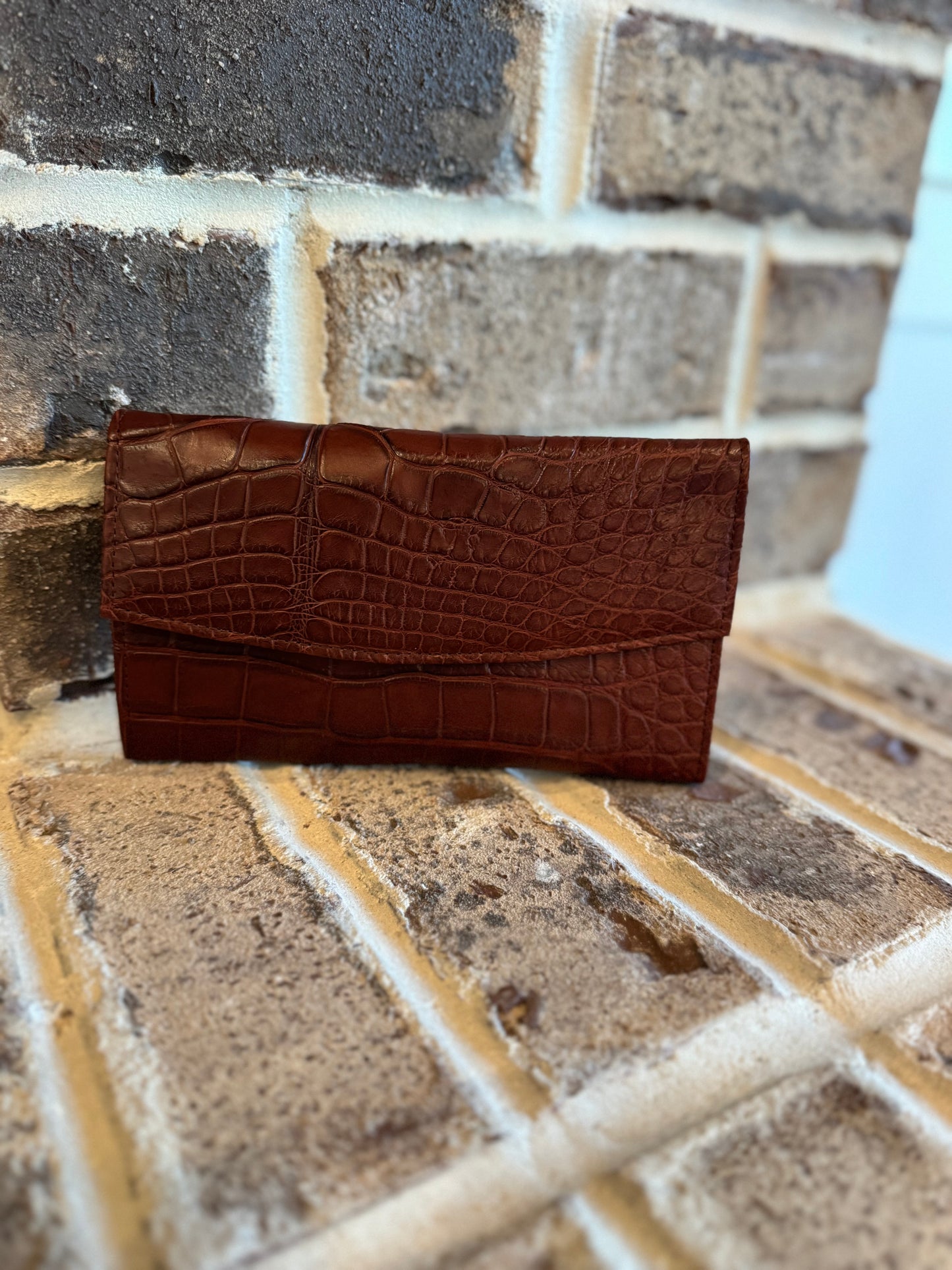 Alligator Credit Card Clutch