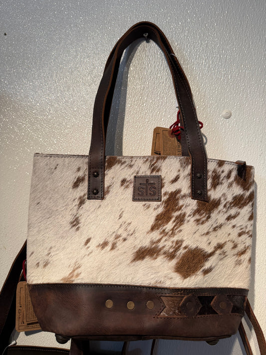 Roswell cowhide purse