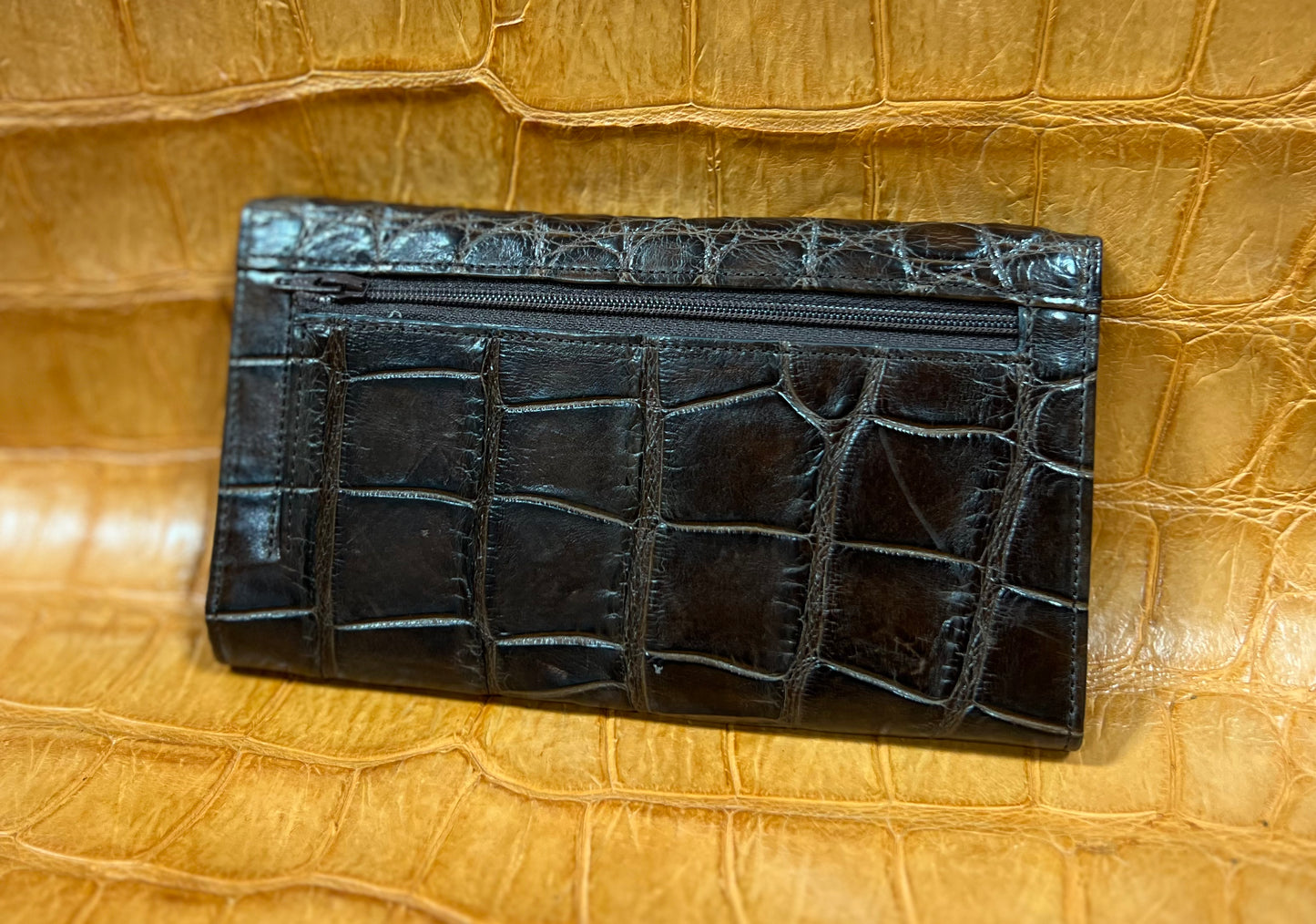 Alligator Credit Card Clutch