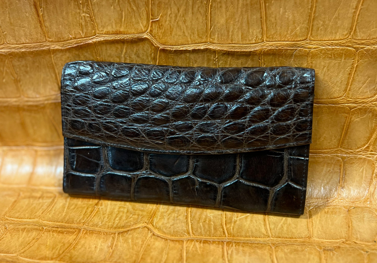 Alligator Credit Card Clutch