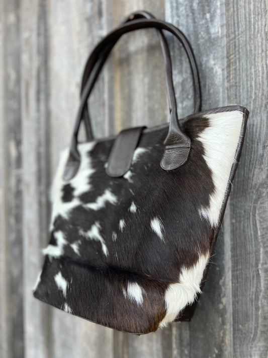 Cow hide purse