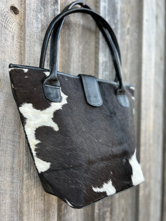 Cow hide purse