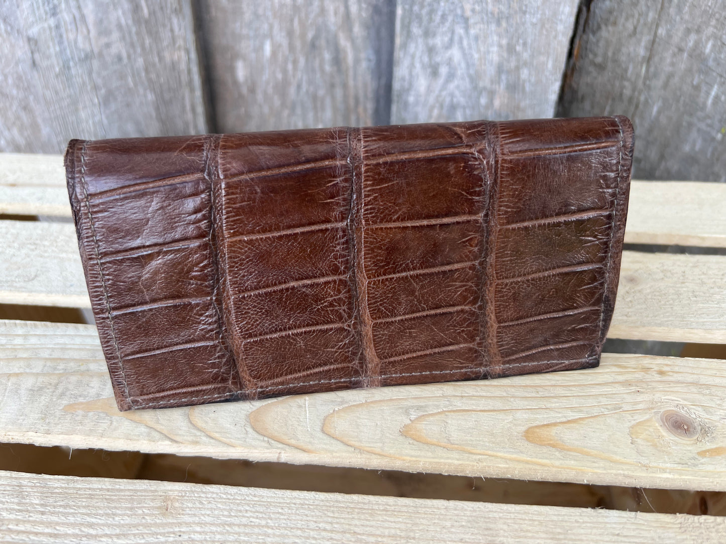 Alligator Checkbook Wallet