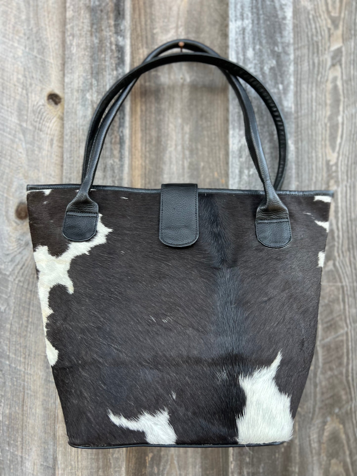 Cow hide purse